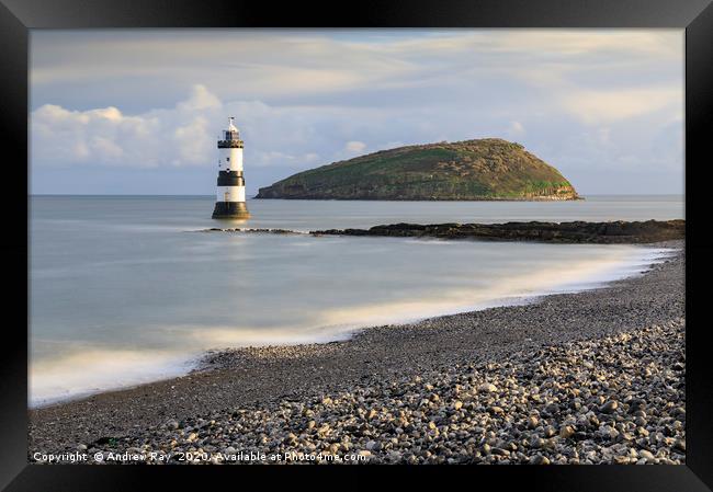 Penmon Beach view Framed Print by Andrew Ray