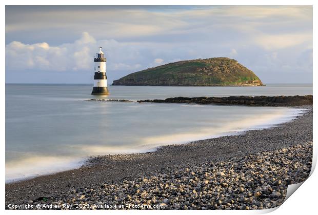 Penmon Beach view Print by Andrew Ray