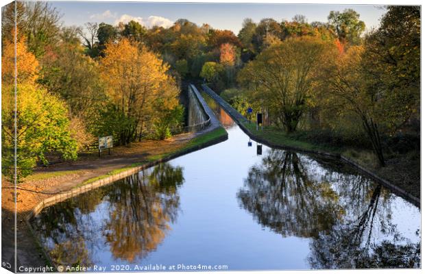 Chirk Aqueduct Canvas Print by Andrew Ray
