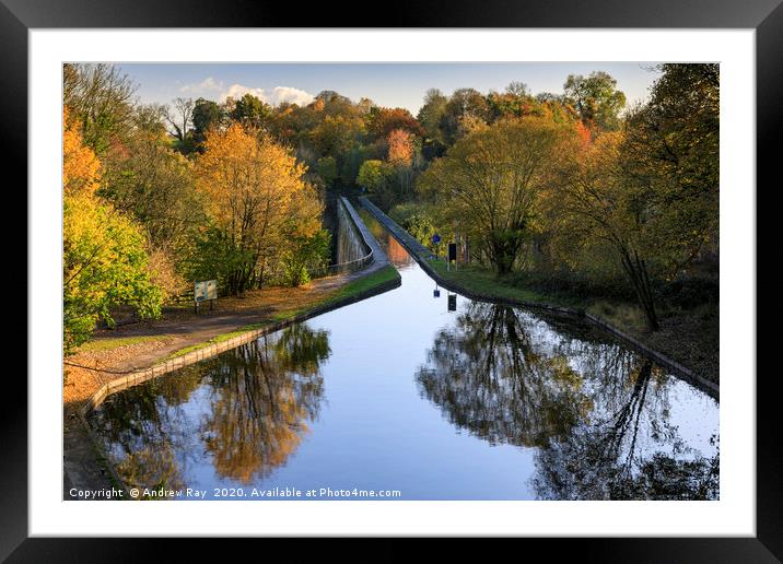 Chirk Aqueduct Framed Mounted Print by Andrew Ray