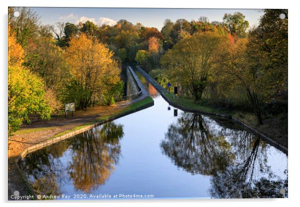 Chirk Aqueduct Acrylic by Andrew Ray