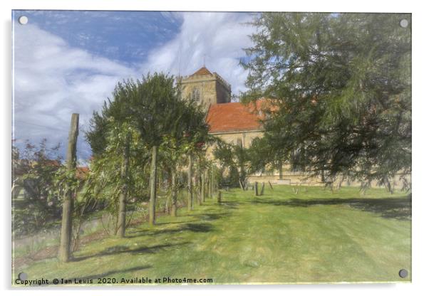Dorchester Abbey Oxfordshire Art Acrylic by Ian Lewis