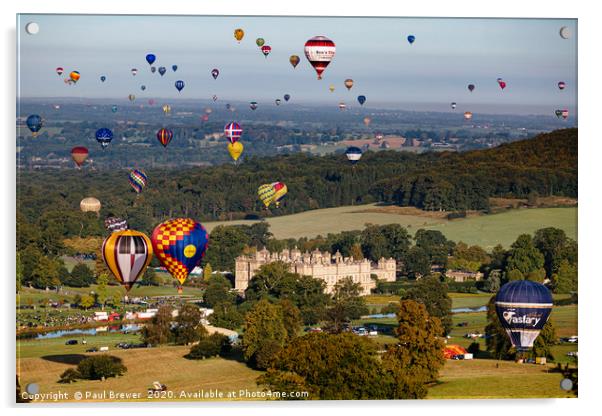 Longleat Balloons  Acrylic by Paul Brewer
