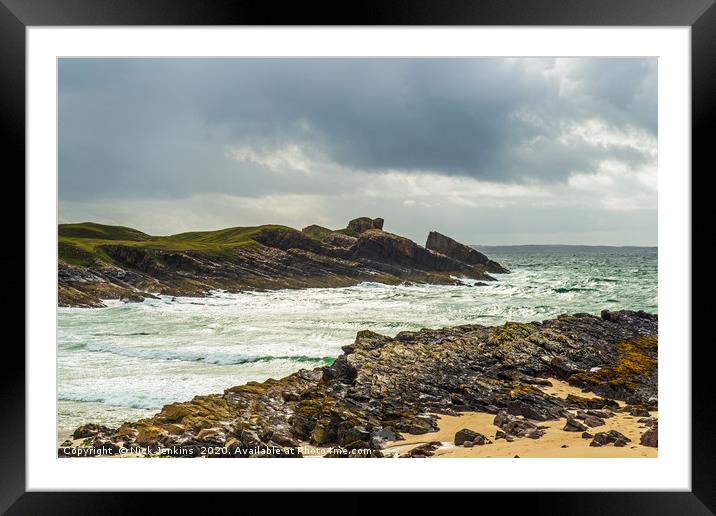 Clachtoll Beach on the Stoer Peninsula Scotland Framed Mounted Print by Nick Jenkins