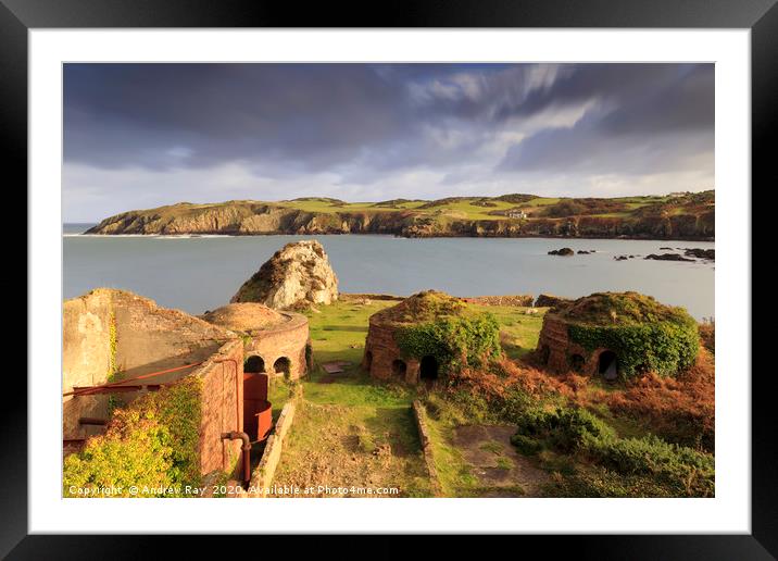 Porth Wen Brickworks Framed Mounted Print by Andrew Ray