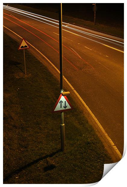 Two Way Traffic Print by Daniel Gray