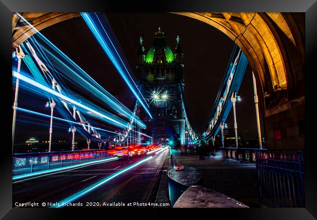 Tower Bridge - London Framed Print by Niels Richards
