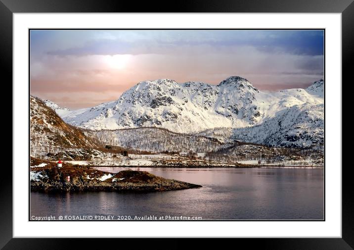 "Norway in March" Framed Mounted Print by ROS RIDLEY