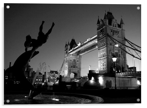 Londons Majestic Tower Bridge Acrylic by Jonathan Pankhurst