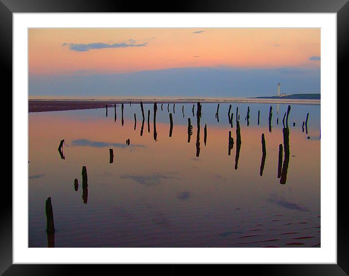 Stand and Reflect Framed Mounted Print by Ann Callaghan