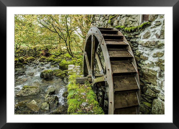 Millwheel Rosthwaite Lake District National Park Framed Mounted Print by Nick Jenkins