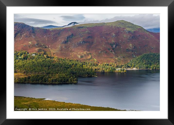 Derwentwater from Surprise View Lake District Framed Mounted Print by Nick Jenkins