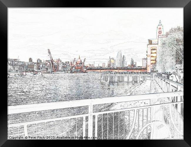 St Pauls Cathedral  Framed Print by Peter Fitch