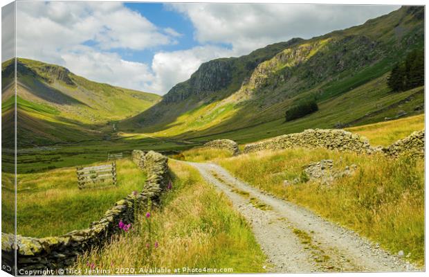 Gatescarth Pass from Longsleddale to Haweswater  Canvas Print by Nick Jenkins