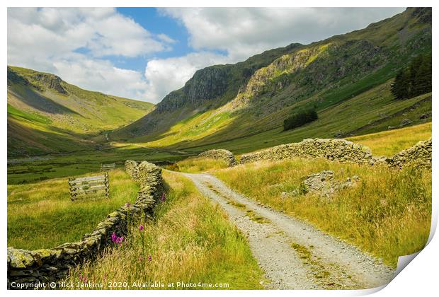 Gatescarth Pass from Longsleddale to Haweswater  Print by Nick Jenkins