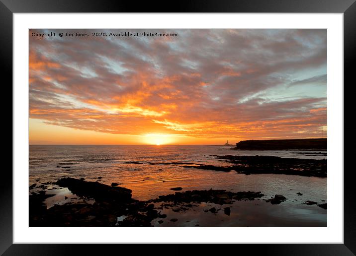 Colourful November sunrise Framed Mounted Print by Jim Jones