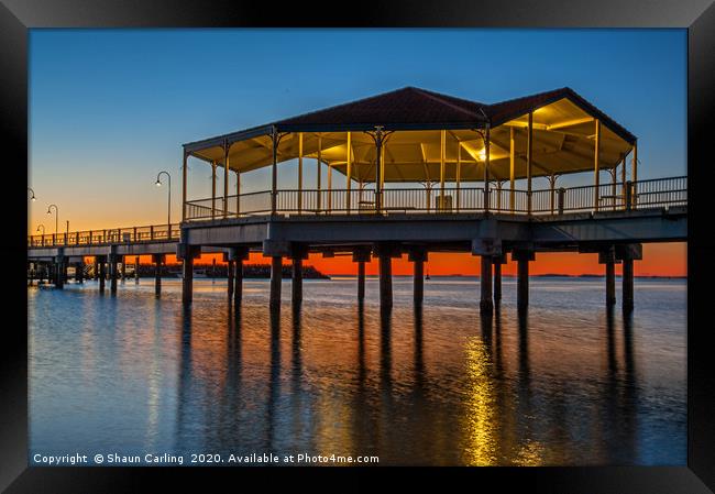 Redcliffe Jetty, Queensland, Australia Framed Print by Shaun Carling