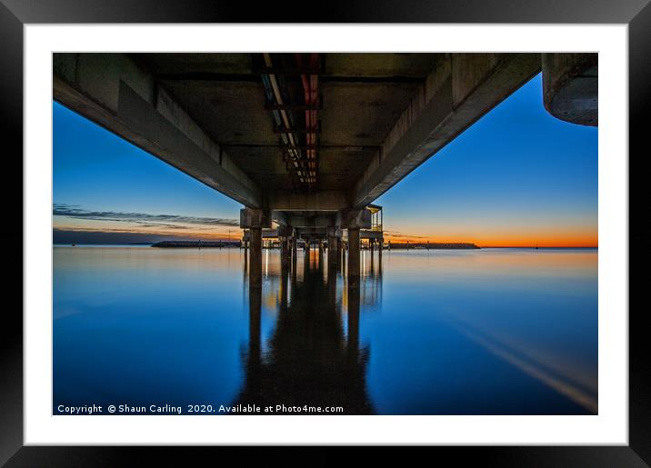 Sunrise At Redcliffe Jetty Framed Mounted Print by Shaun Carling