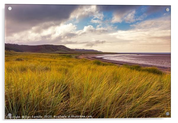 Whiteford Sands, Gower Acrylic by Dan Santillo
