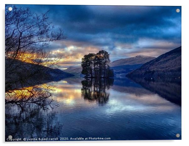 Loch Tay sunset                                Acrylic by yvonne & paul carroll