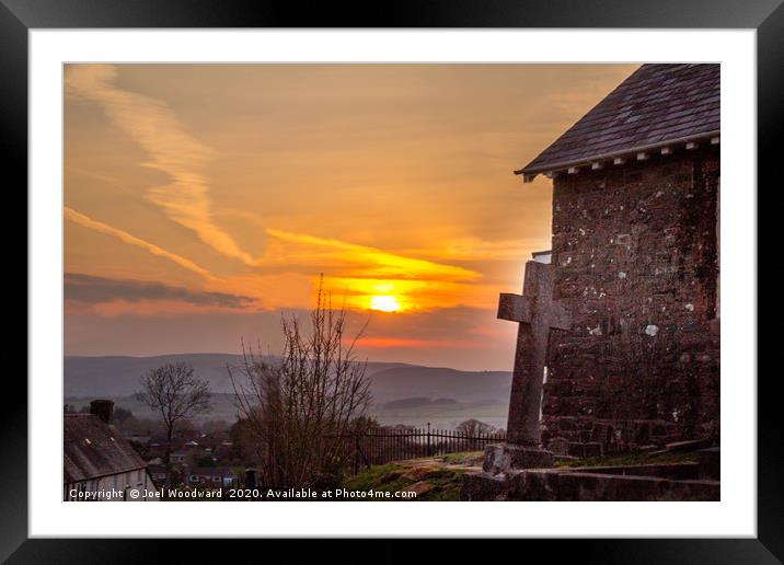 Sunset Framed Mounted Print by Joel Woodward