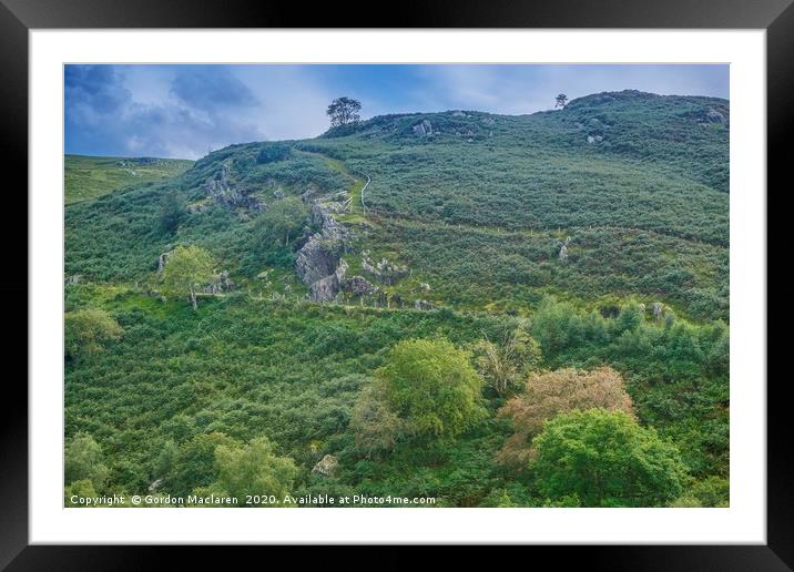Elan Valley Hillside Framed Mounted Print by Gordon Maclaren