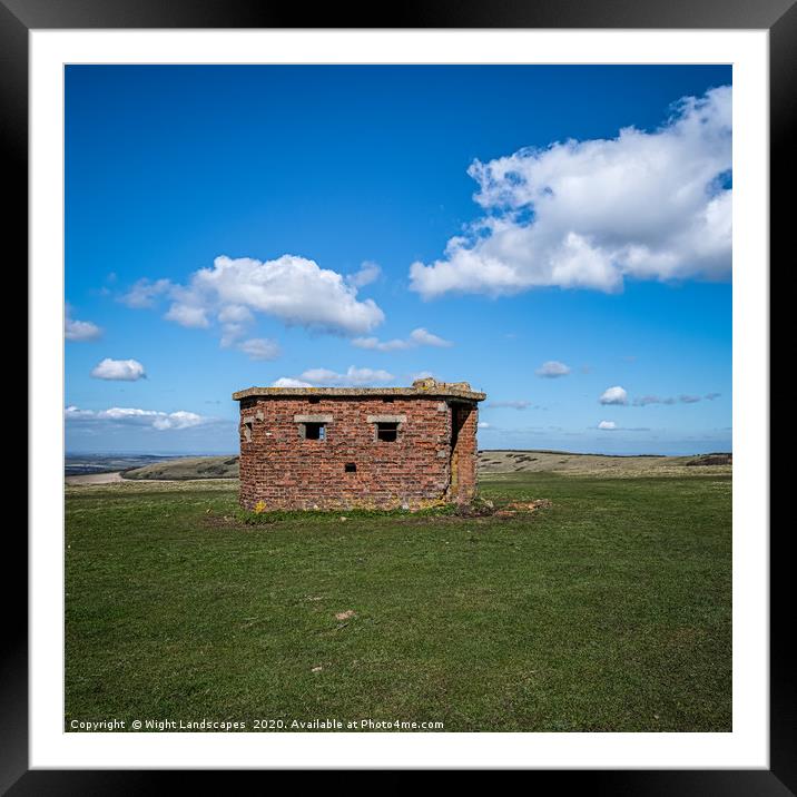 Lookout post Isle Of Wight Framed Mounted Print by Wight Landscapes