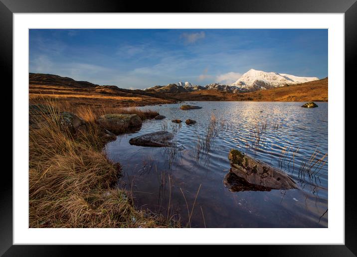 Snowdon from Llyn Cwmffynnon Framed Mounted Print by Rory Trappe