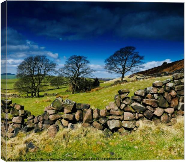 The Peak District  Canvas Print by Tony Williams. Photography email tony-williams53@sky.com