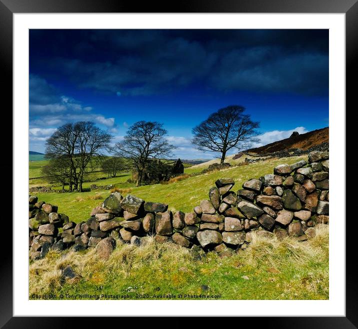 The Peak District  Framed Mounted Print by Tony Williams. Photography email tony-williams53@sky.com