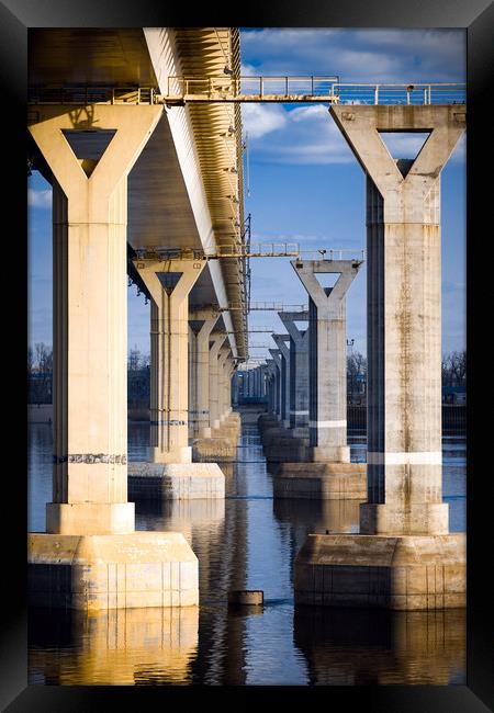 Bridge in Volgograd Framed Print by Svetlana Sewell