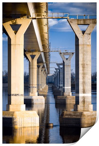 Bridge in Volgograd Print by Svetlana Sewell