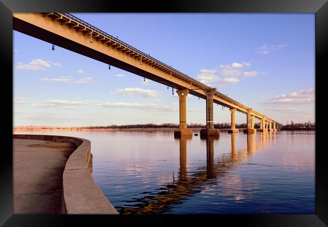 Bridge in Volgograd Framed Print by Svetlana Sewell