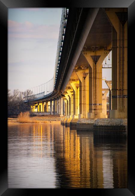 Bridge in Volgograd Framed Print by Svetlana Sewell
