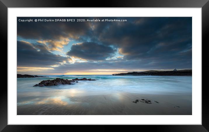 Clachtoll Beach Lochinver Scotland Framed Mounted Print by Phil Durkin DPAGB BPE4
