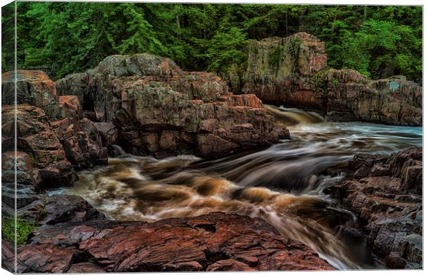 Dells of the Eau Claire River Canvas Print by Jonah Anderson Photography