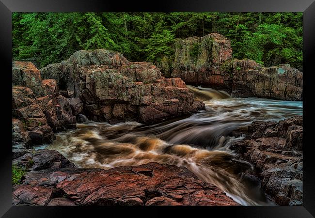 Dells of the Eau Claire River Framed Print by Jonah Anderson Photography
