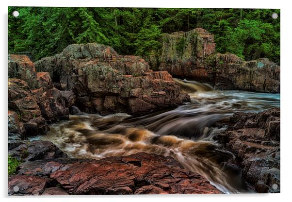 Dells of the Eau Claire River Acrylic by Jonah Anderson Photography