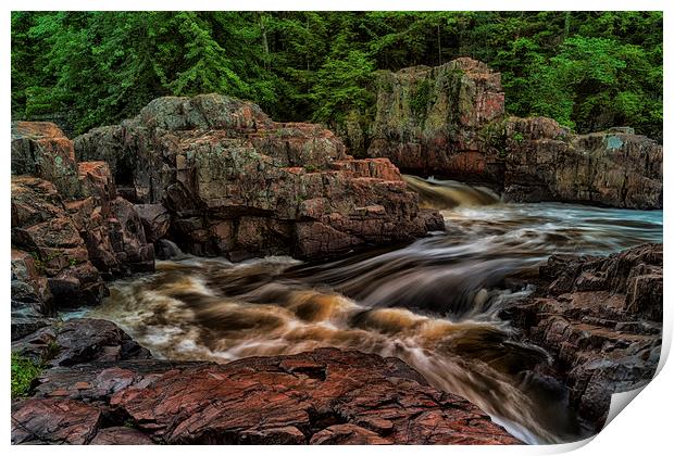 Dells of the Eau Claire River Print by Jonah Anderson Photography