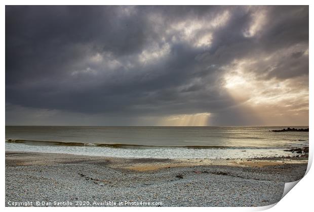 Pwlldu Bay, Gower Print by Dan Santillo