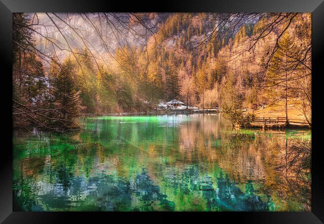 Lake Blausee Framed Print by Svetlana Sewell