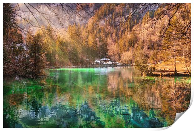 Lake Blausee Print by Svetlana Sewell