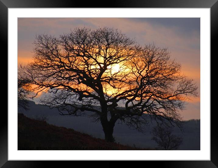 Brecon Sunset Framed Mounted Print by Ellen Morris