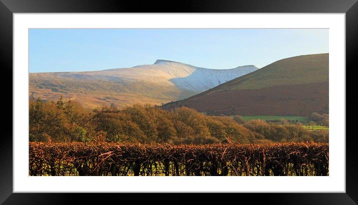 Brecon Beacons View Framed Mounted Print by Ellen Morris