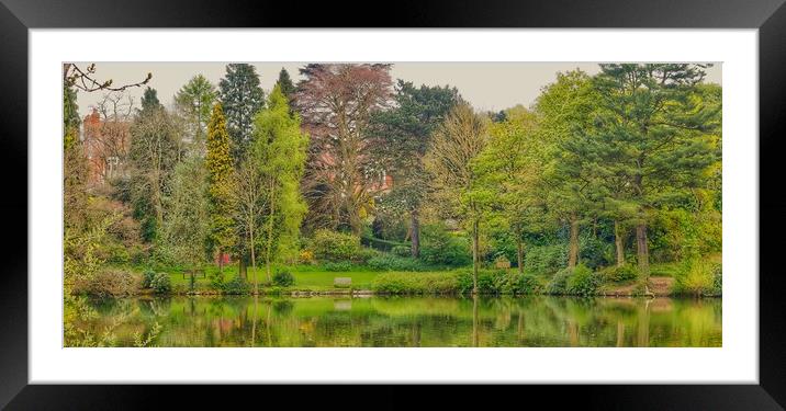 English Park in Spring  Framed Mounted Print by Victor Burnside