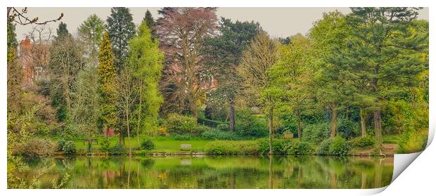 English Park in Spring  Print by Victor Burnside