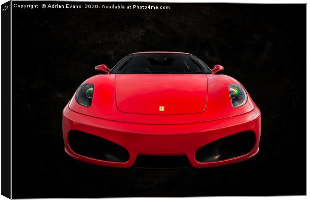 Ferrari F430 Canvas Print by Adrian Evans