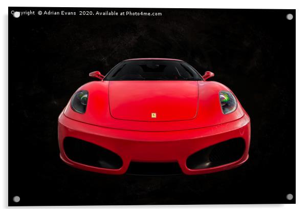 Ferrari F430 Acrylic by Adrian Evans