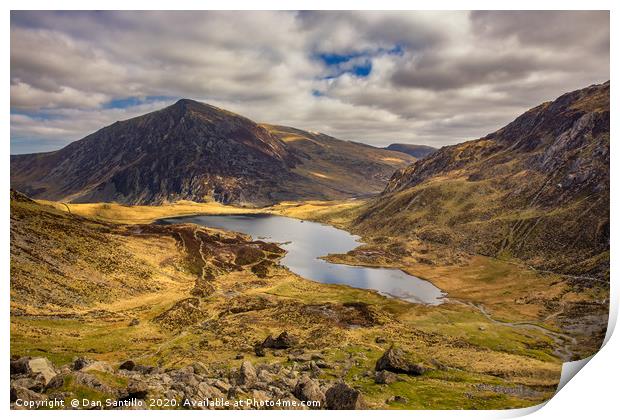 Llyn Idwal, Snowdonia National Park, Wales Print by Dan Santillo