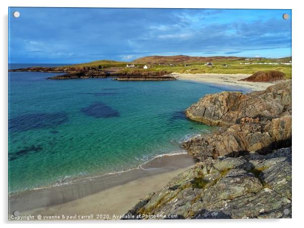 Clachtoll beach, near Lochinver, Scotland						 Acrylic by yvonne & paul carroll